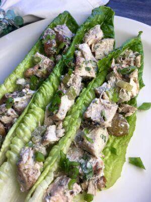 Chunky Chicken Salad Lettuce Wraps